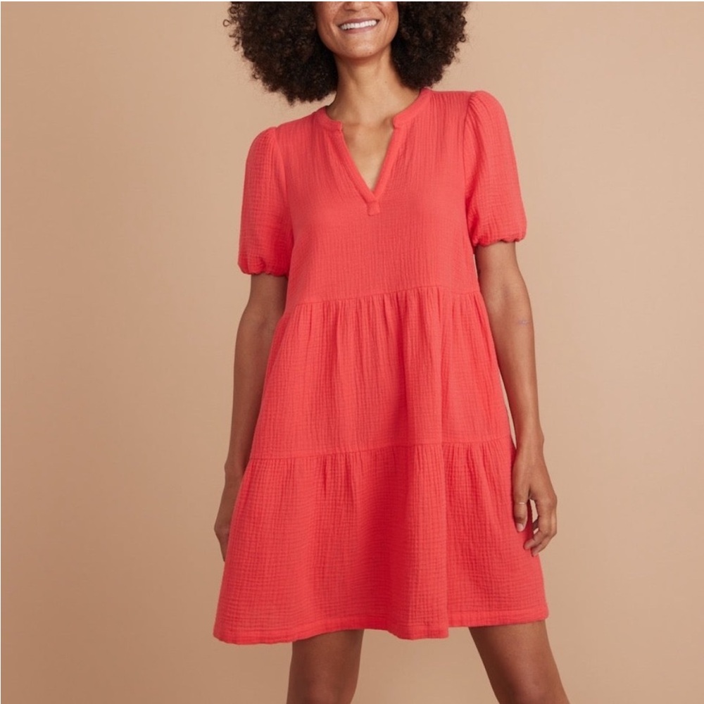 Marine Layer Coral Mini Dress
